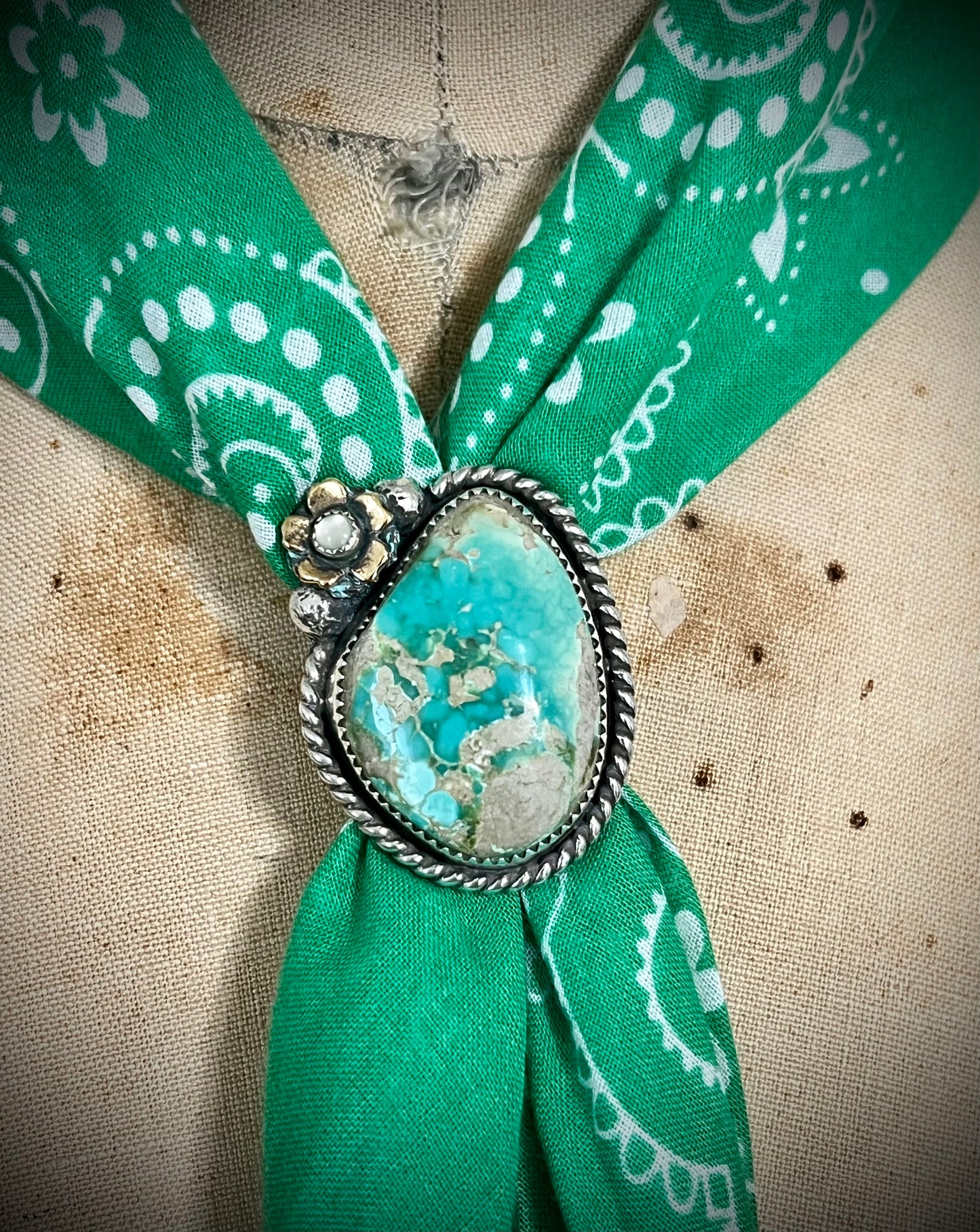 Pastel Green Royston Bandana Slide